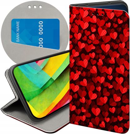 Etui Z Klapką Do Motorola Edge 20 5G Walentynki Miłość Serce Futerał