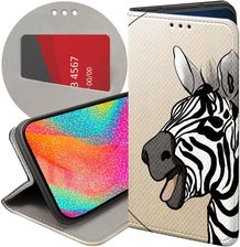 Etui Z Klapką Do Zte Axon 7 Mini Zebra Zeberka Paski Futerał Case