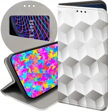 Etui Z Klapką Do Zte Blade V8 3D Geometryczne Iluzja Futerał Case