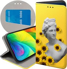 Etui Z Klapką Do Zte Blade V8 Żółte Słoneczne Yellow Futerał Case