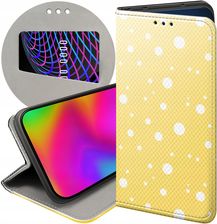 Etui Z Klapką Do Zte Axon 7 Mini Kropki Grochy Bokeh Dots Futerał