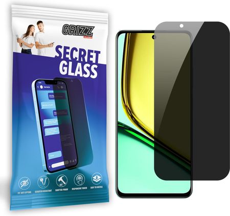 Grizzglass Sekretne Szkło Hybrydowe Do Realme C67 Prywatyzujące Grizz Secretglass