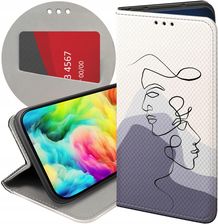 Etui Z Klapką Do Zte Axon 7 Mini Continuous Line-art Kreska Linie