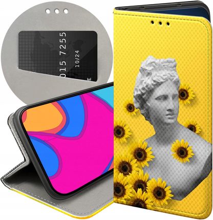 Etui Z Klapką Do Motorola Edge 20 5G Żółte Słoneczne Yellow Futerał