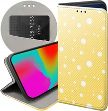 Etui Z Klapką Do Zte Blade V8 Kropki Grochy Bokeh Dots Futerał Case