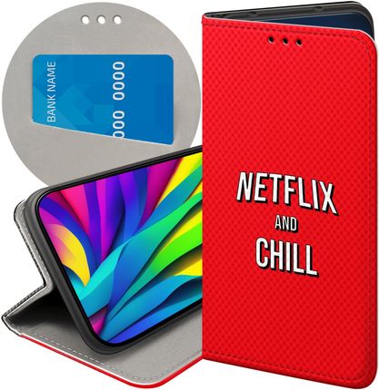 Etui Z Klapką Do Oppo A58 4G Netflix Seriale Filmy Kino Futerał Case