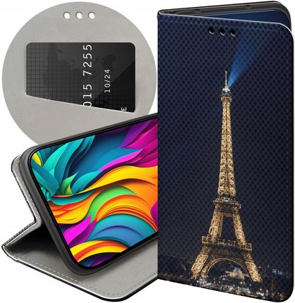 Etui Z Klapką Do Huawei P8 Lite Paryż Francja Eiffel Futerał Case