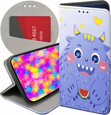 Etui Z Klapką Do Zte Axon 7 Mini Potwory Potwór Monster Futerał Case