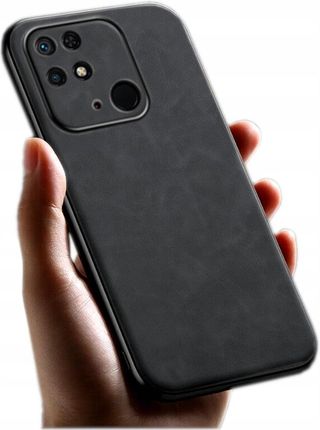 Etui Skórzane Business Skóra Zamsz Do Xiaomi Redmi 10C Case Szkło