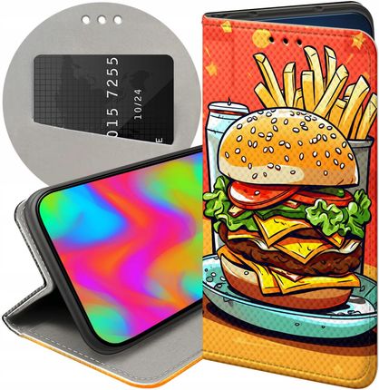 Etui Do Motorola Edge 20 5G Hamburger Burgery Fast-food Jedzenie Case