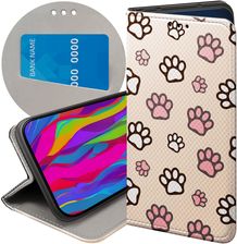 Etui Z Klapką Do Zte Axon 7 Mini Łapki Ślady Łapa Stopa Futerał Case