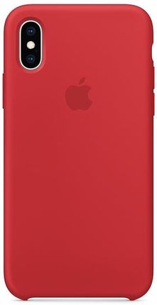 Pokrowiec Apple iPhone X Xs Silicone Case Oryg red