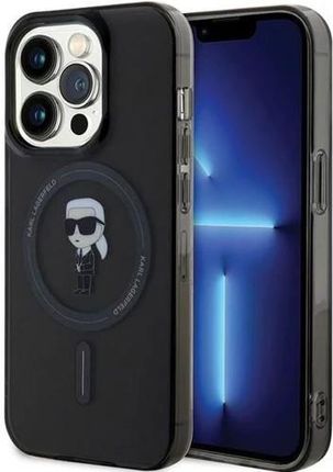 Etui Karl Lagerfeld HardCase IML Ikonik MagSafe do Apple iPhone 14 Pro, czarne