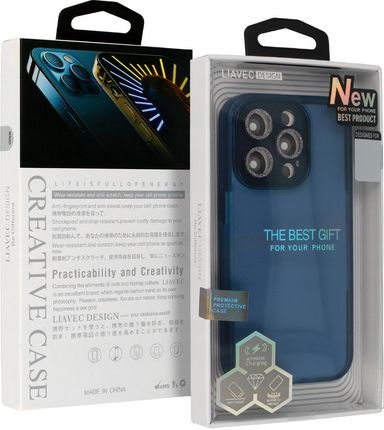 Liavec Ag Matte Series Case do Iphone 15 Plus niebieski