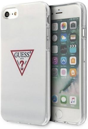 Oryginalne Etui IPHONE SE 2022 / SE 2020 / 7 / 8 Guess Hardcase Triangle Collection (GUHCI8PCUCTLWH) białe