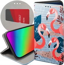 Etui Z Klapką Do Zte Blade V8 Flaming Flamingi Ptaki Futerał Case