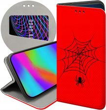 Etui Z Klapką Do Zte Axon 7 Mini Pająk Spider Pajęczyna Futerał Case
