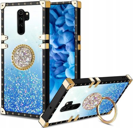 Etui Brokatowe Do Xiaomi Redmi 9 Case Glamour Glitter Ring Szkło