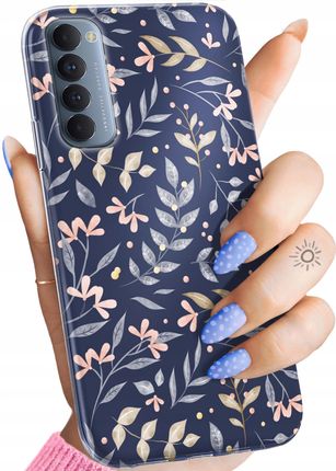 Etui Do Oppo Reno 4 Pro Floral Botanika Bukiety Obudowa Pokrowiec