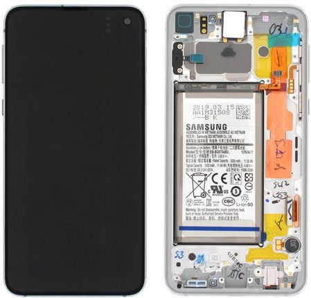 Samsung Wyświetlacz Lcd Z Ramką I Bateria Galaxy S10E Sm G970