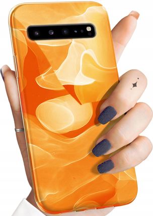 Etui Do Samsung Galaxy S10 5G Pomarańczowe Pomarańcze Orange Obudowa