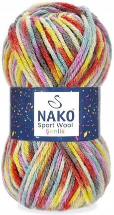 Nako Włóczka Sport Wool Senlik 100G 120M Mix 87736 1624468663