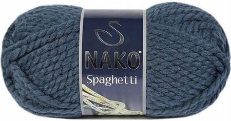 Nako Włóczka Spaghetti Gruba 100G Akryl Wełna Ciemny Jeans 2796 1635142088