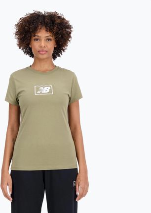 New Balance Koszulka Damska Essentials Cotton Jersey Green