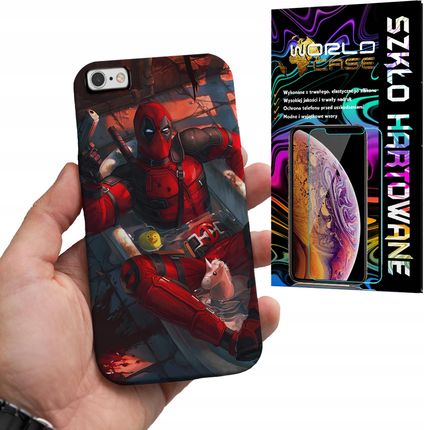 Etui Do Iphone 6 6s Deadpool Marvel Filmowe +szkło Hartowane