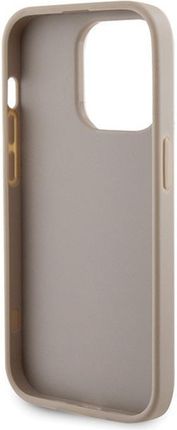 Etui GUESS Strass Metal Logo do Apple iPhone 15 Pro Złoty - zdjęcie 2