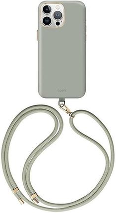 UNIQ Coehl Creme Etui do iPhone 15 Pro kompatybilne z MagSafe - Szałwia - Raty 0% na wszystko