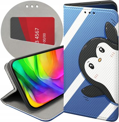 Etui Z Klapką Do Xiaomi MI A2 Lite Pingwinek Pingwin Happy Feet Case