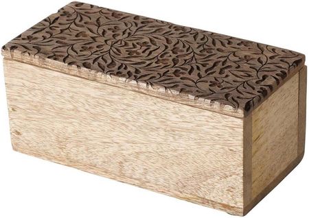 Boltze Home Pudełko Drewniane Zamykane Rannika Drewno Mango