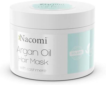 Nacomi Argan Oil Hair Mask Maska Do Włosów Z Olejem Arganowym I Proteinami Kaszmiru 200 ml
