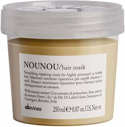 Davines Essential Nounou Maska Regenerująca Odżywcza Do Włosów Zniszczonych Farbowanych 250 ml
