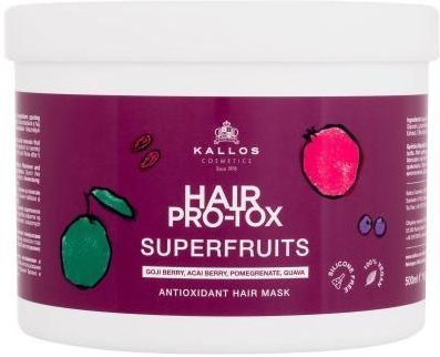 Kallos Cosmetics Hair Pro-Tox Superfruits Antioxidant Hair Mask Wzmacniająca Maska Do Włosów 500 ml