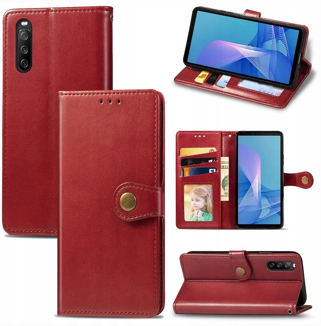 Etui pour Sony Xperia 10 III 6.0 Or rose Brillant Housse En Cuir Pu Portefeuille Sony Xperia 10