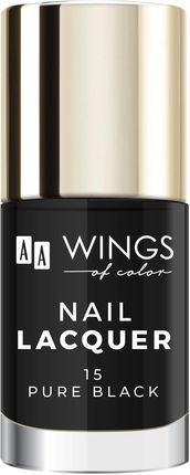Oceanic Aa Wings Of Color Nail Lacquer Lakier Do Paznokci 15 Pure Black 10ml