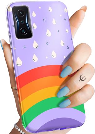 Etui Do Xiaomi Poco F4 Gt Tęcza Rainbow Obudowa Pokrowiec Case