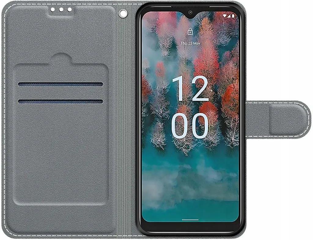 Handyhülle Für Nokia C12 / Nokia C12 Plus Hülle, Premium PU Leder Flipcase Magnetverschlüsse Schutzhülle Klapphülle Mit Kartenhalter Und Faltbare Brieftasche Hülle Für Nokia C12 / Nokia C12 Pro