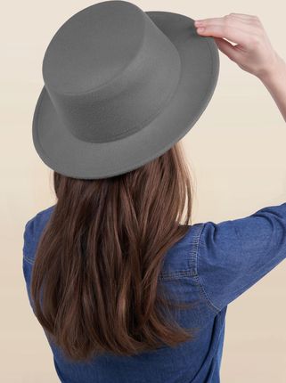 Damski kapelusz filcowy klasyczny elegancki