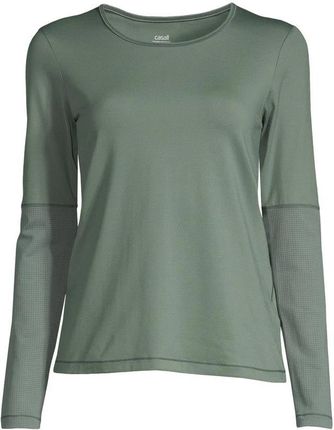Koszulka CASALL Essential Mesh Detail Long Sleeve zielony