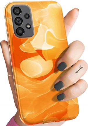 Etui Do Samsung Galaxy A73 Pomarańczowe Pomarańcze Orange Obudowa