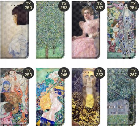 Hello Case Etui Z Klapką Do Oppo A52 Wzory Klimt Gustav Pocałunek Futerał Pokrowiec - zdjęcie 2