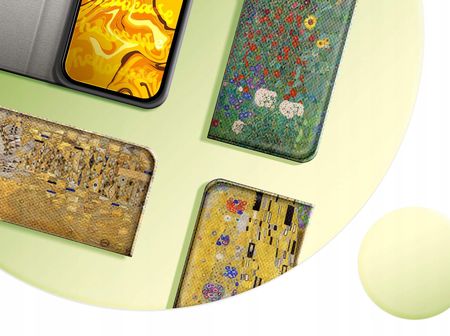 Hello Case Etui Z Klapką Do Oppo A52 Wzory Klimt Gustav Pocałunek Futerał Pokrowiec - zdjęcie 5