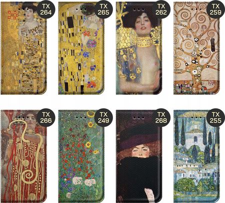 Hello Case Etui Z Klapką Do Oppo A52 Wzory Klimt Gustav Pocałunek Futerał Pokrowiec - zdjęcie 4