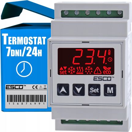 Esco Termostat Regulator Temperatury Bojler Paneli Foto (ES10DRTCDOFALOWNIKAINVERTERA)