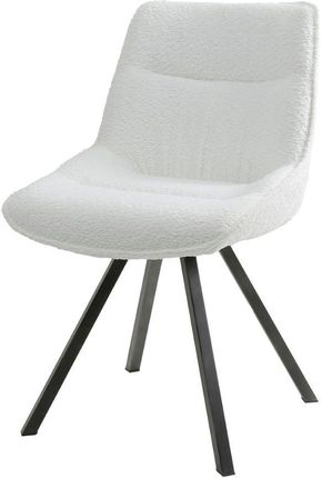 Nl Home Krzesło Noris Boucle Białe 10075
