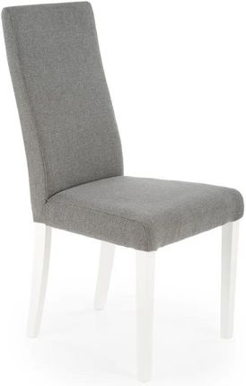 Elior Drewniane Krzesło Tapicerowane Szary + Biały Ulto 4X 34961