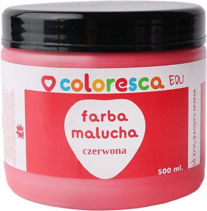 Coloresca Edu Farba Malucha 500Ml Czerwony